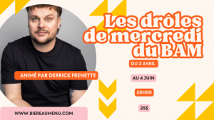 Le BAM Bière au menu